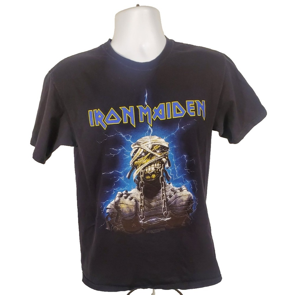 Iron Maiden "World Slavery‎ Tour 84/85" Single Stitch Black Shirt Adult M Remake